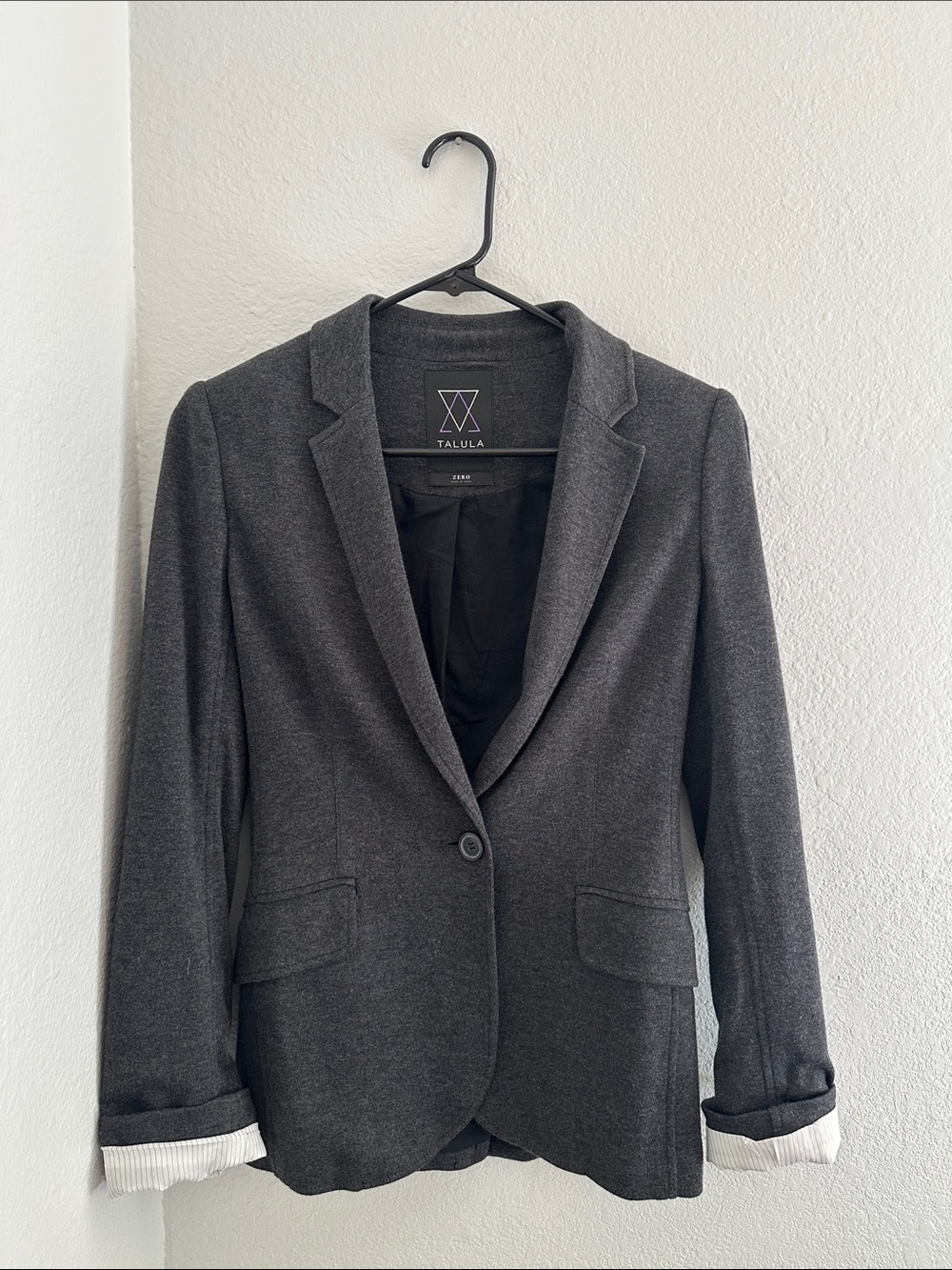 Talula Women’s Charcoal Gray Knit Blazer